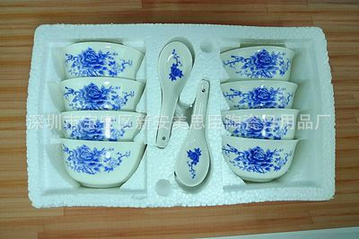 青花瓷16頭盤碗套餐具 傳統(tǒng)工藝與現(xiàn)代實(shí)用的完美結(jié)合
